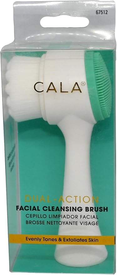 CALA Dual-Action Facial Cleansing Brush, Superfine Soft Bristles Deep Clean - Image 2
