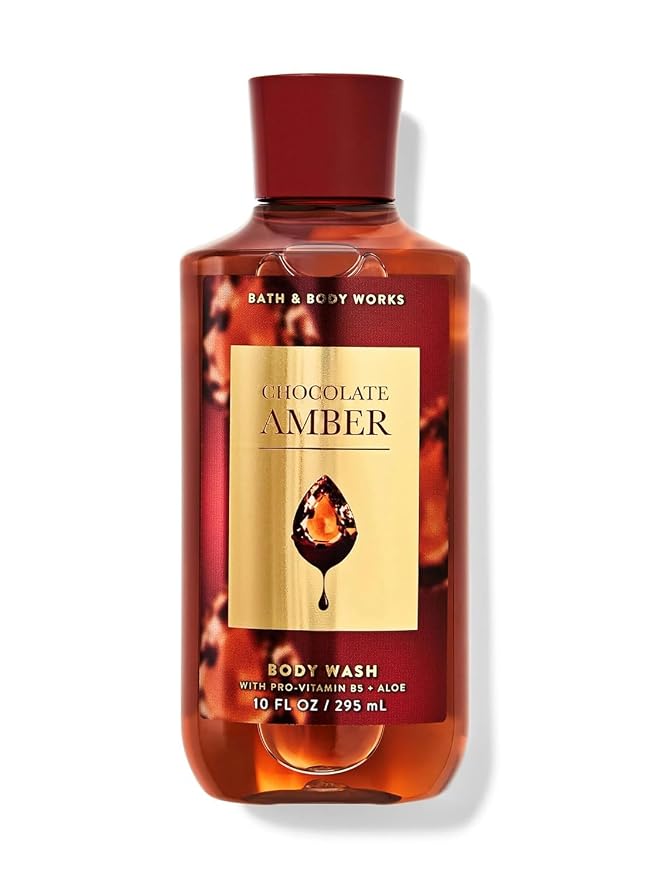 Bath and Body Works Body Wash Shower Gel Gift Set, Chocolate Amber) by BathBodyWorks