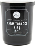 DW Home Warm Tobacco Pipe Scented Candles, 15 oz Large Double Wick Jar by DWHome