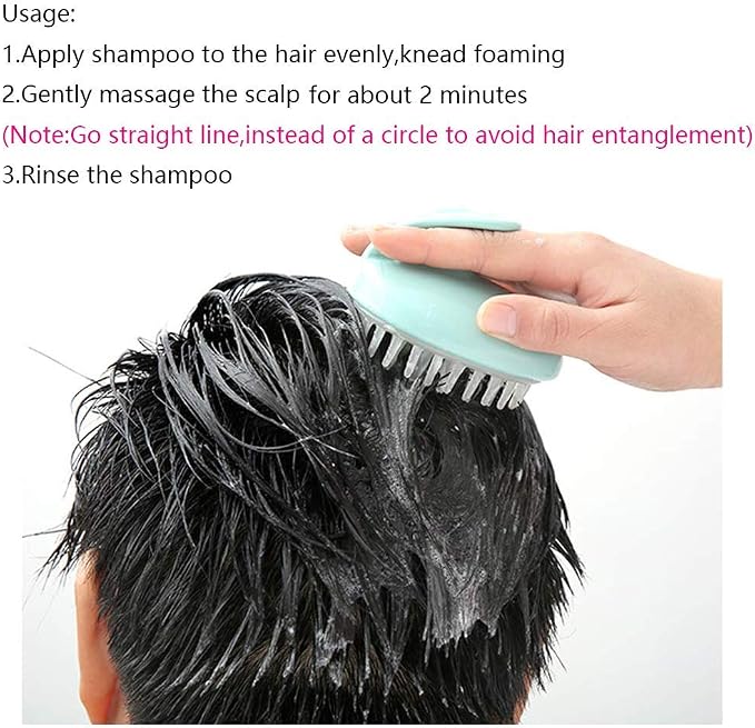 Vinerstar wanerxin Manual Scalp Massagers Shampoo Massager Brush Hair Head - Image 4