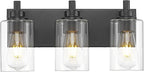 3-Light Bathroom Light Fixtures, Modern Vanity Lighting Fixtures Over Mirror by Metwet
