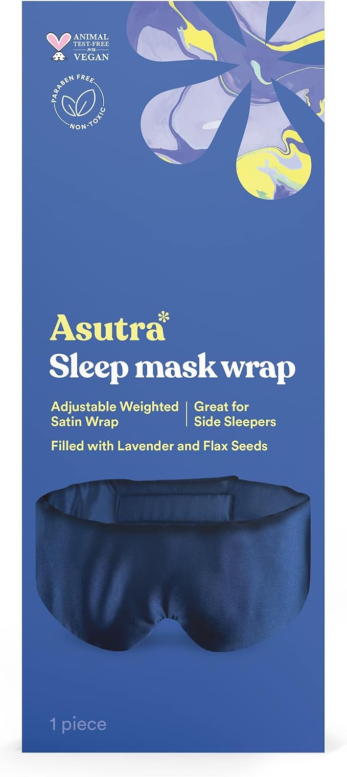ASUTRA Eye Pillow Wrap for Sleep, Weighted Eye Mask, Meditation & Light - Image 3