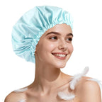 Years Calm Shower Cap for Women Waterproof Reusable – 27g Ultra Lightweight by Yearscalm