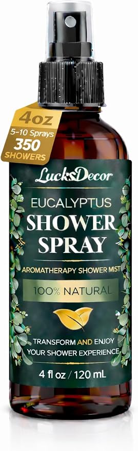 Eucalyptus Shower Spray 4oz – Aromatherapy Shower Mist, Spa and Sauna Inspired by EucalyptusShowerSpray