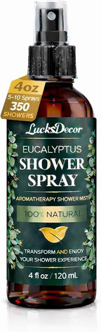 Eucalyptus Shower Spray 4oz – Aromatherapy Shower Mist, Spa and Sauna Inspired by EucalyptusShowerSpray