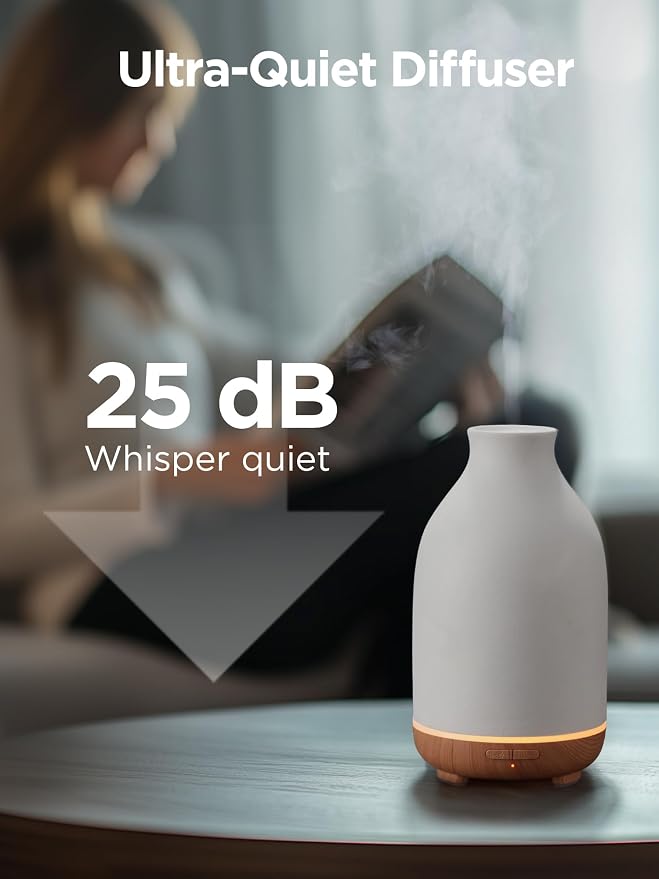 InnoGear Essential Oil Diffuser, 150ml Ceramic Stone Diffuser Handcrafted - Image 7