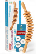 Bruizex Wood Therapy Massage Tool, Lymphatic Drainage Massage Roller Stick by BruizexTheUltimateRecoveryMust-Have