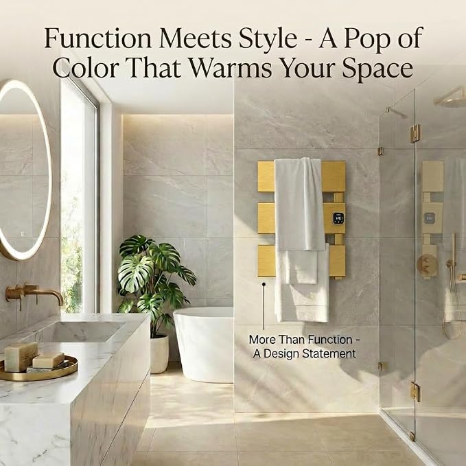 Electric Towel Warmer, Heated Towel Rack - Image 7