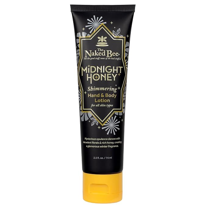 The Naked Bee Midnight Honey Shimmering Body Lotion 2.5 oz by TheNakedBee
