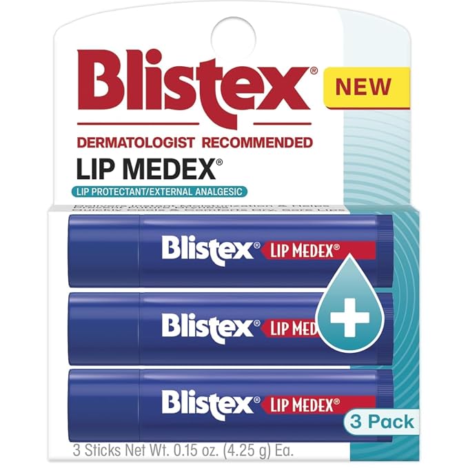 Blistex Lip Medex Stick, 0.15 oz Each, Advanced Hydration, Medicated Relief by BLISTEXLIPCARE