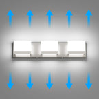 Tipace 3 Lights LED Modern Vanity Light Brushed Nickel Bathroom Lighting - Image 6