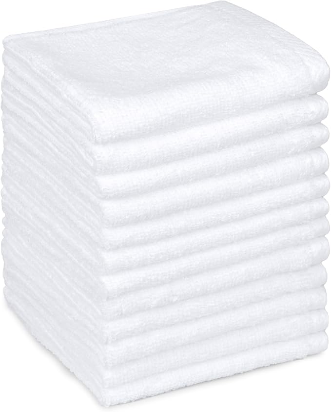 Amazon Basics Cotton Washcloths, Lightweight Quick-Dry, Absorbent Face and Body - Image 8