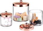 SheeChung 3-Pack Plastic Apothecary Jars - Image 2