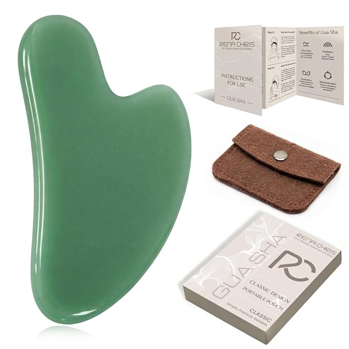 Rena Chris Gua Sha Facial Tools, Manual Massage Tool by RenaChris