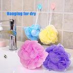 10 Pcs Bath Loofah Shower, Small Mesh Sponge Pouf Colorful Exfoliating Scrubber - Image 5
