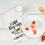 2PCS Coffee Kitchen Towels, Funny Farmhouse Rustic Reusable Absorbent Waffle - Image 6