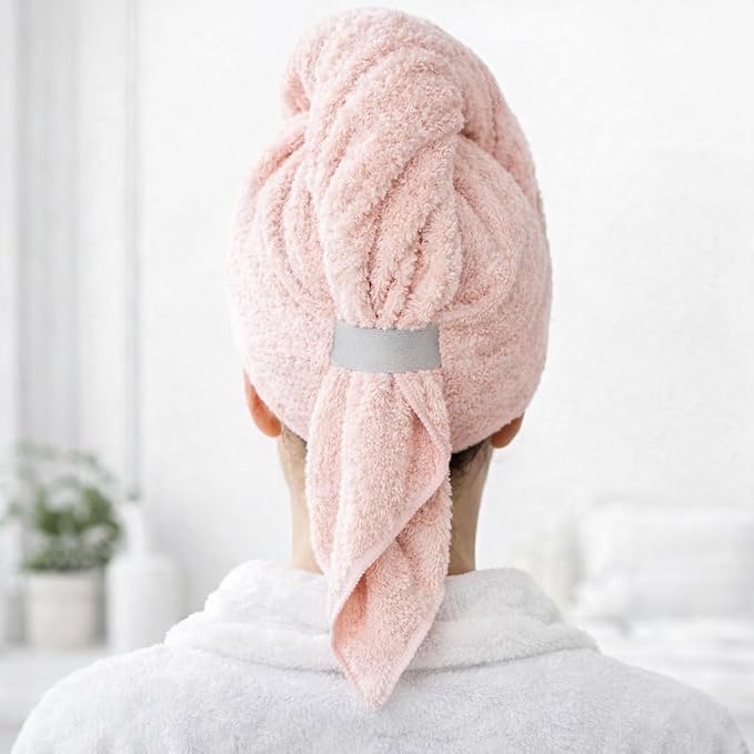Luxury Microfiber Hair Towel Wrap - Image 2