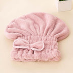 2-Pack Super Absorbent Hair Drying Cap, Microfiber Hair Towel Caps Fast Drying - Image 3