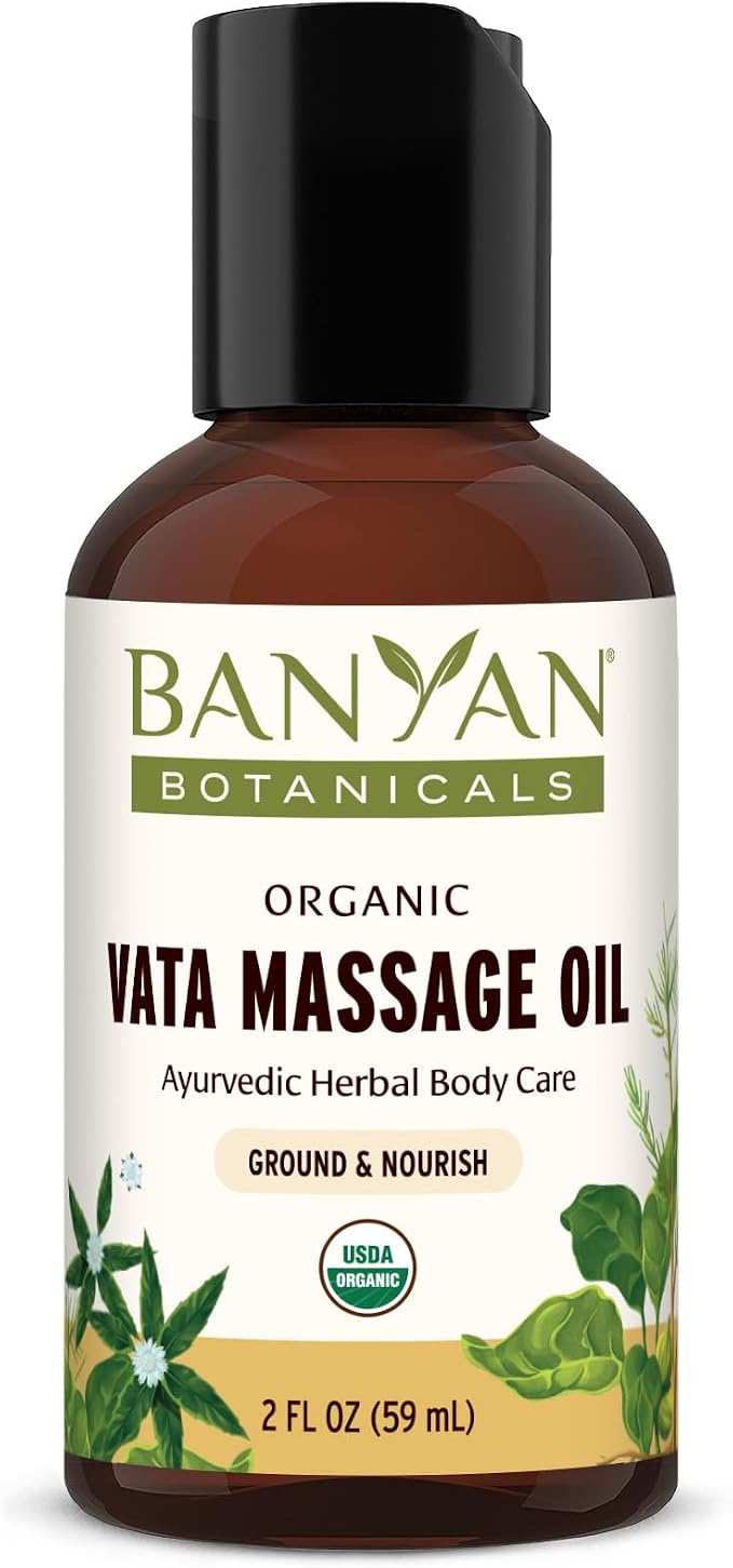Banyan Botanicals Vata Massage Oil – Organic Herbal Massage Oil by BanyanBotanicals