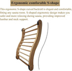 Non-Toxic Cedar Sauna Backrest for Barrel or Infrared Sauna, - Image 5