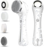 Facial Cleansing Brush, 2 in 1 Ｗaterproof IPx7 Facial Spin Scrubber Set by Unknown
