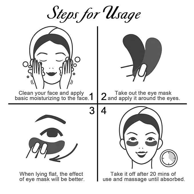 Permotary 30 Pairs Crystal Collagen Under Eye Mask - Image 7