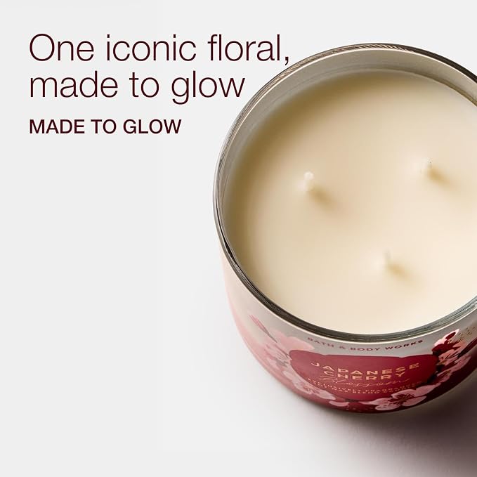 Bath & Body Works Japanese Cherry Blossom 3-Wick Candle - Image 3
