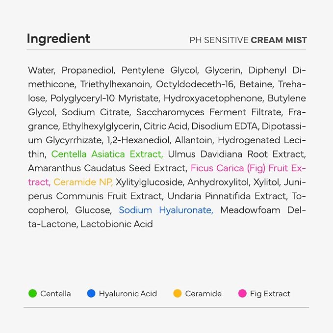 SAM'U PH Sensitive Cream Mist, Ceramide Face Mist, Hypoallergenic Facial Spray - Image 7