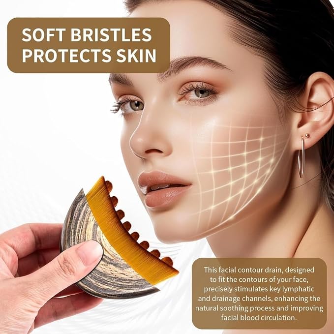 Lymphatic Face Brush, Manual Facial Cleansing Brush - Image 5
