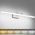 SOLFART Bathroom Vanity Light 40-Inch: 5CCT Dimmable Brushed Nickel Led by SOLFART