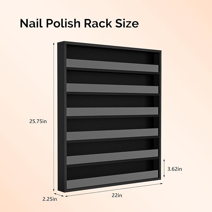 OmySalon Nail Polish Organizer Wall Mount - Image 4