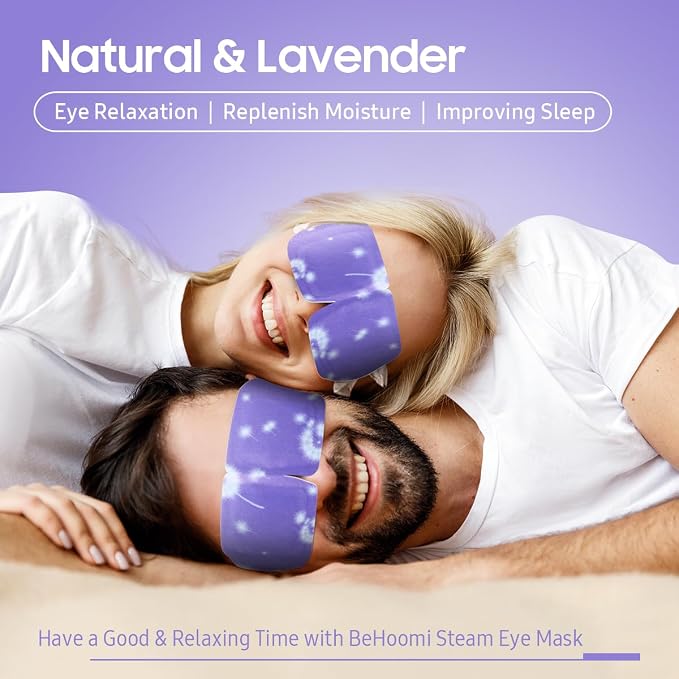 BeHoomi 30Packs Steam Eye Mask, Heated Eye Mask Warm Compress - Image 2