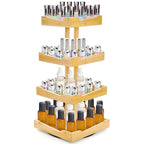 ZAVOOS Nail Polish Organizer, 4 Tier Bamboo Stand Essential Oil Display Rack by AllfortheBetterLife