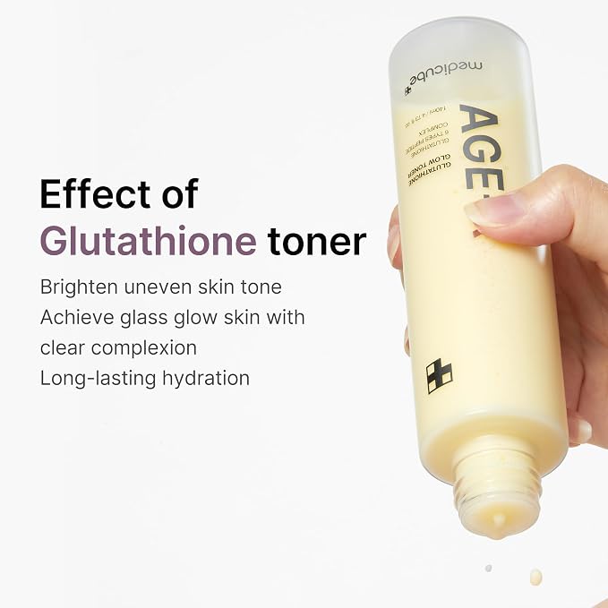medicube Age-R Glutathione Glow Milky Toner, Low-Irritation Double Layer Toner - Image 4