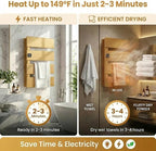 Electric Towel Warmer, Heated Towel Rack - Image 2