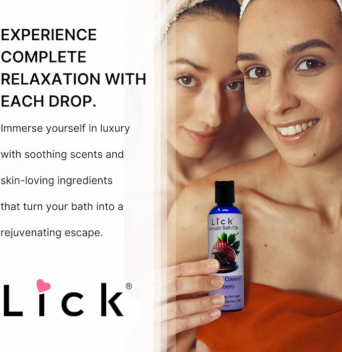 Lick Chocolate Covered Strawberry Aromatic Bath Oil - Image 4