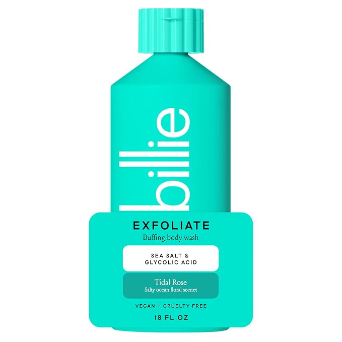 Billie Exfoliating Womens Body Wash, 18 fl oz, Sea Salt & Floral Scent by TheAward-WinningRazor