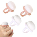 4Packs Nail Dust Cleaning Brush Ring, Soft Brushes by BQSAZHYJ
