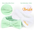 CIEHER 8 Pack White & Green Spa Headband - Image 2