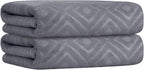 JML Large Microfiber Bath Towels Set of 2, Super Absorbent, Fast Drying - Image 2