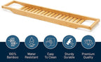 RoyalHouse Bamboo Bath Caddy Tray - Image 2