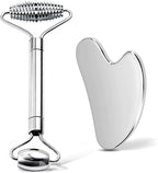 Gua Sha & Face Roller, Stainless Steel Gua Sha Facial Tools by Unknown