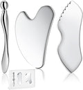 Gua Sha Facial Tools, 3 in 1 Stainless Steel Metal Guasha & Eye Cream by TANGZHIFEIYUE