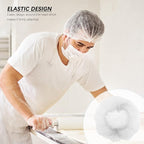 Wecolor 100 Pack 21" Disposable Nonwoven Bouffant Caps Hair Net - Image 3