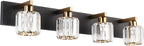 Aipsun Crystal Bathroom Vanity Lighting Black Vanity Light Fixtures Modern by Aipsun