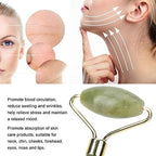 Jade Roller & Gua Sha Set 5 in 1 Facial Massager Tools - Image 5