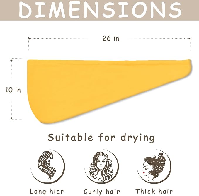 Hair Drying Towel 3 Pack - Image 2