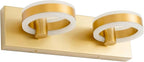 LED Bathroom Light Fixtures, 15inch Gold Vanity Lights, Modern 2 Light Acrylic - Image 5