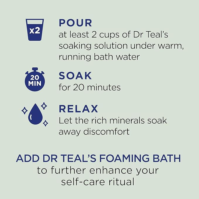 Dr Teal's Epsom Salt Magnesium Soak, Relax & Relief - Image 5