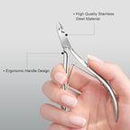 GAOY Professional Cuticle Nippers, Stainless Steel Cuticle Trimmer Nail Clippers - Image 3
